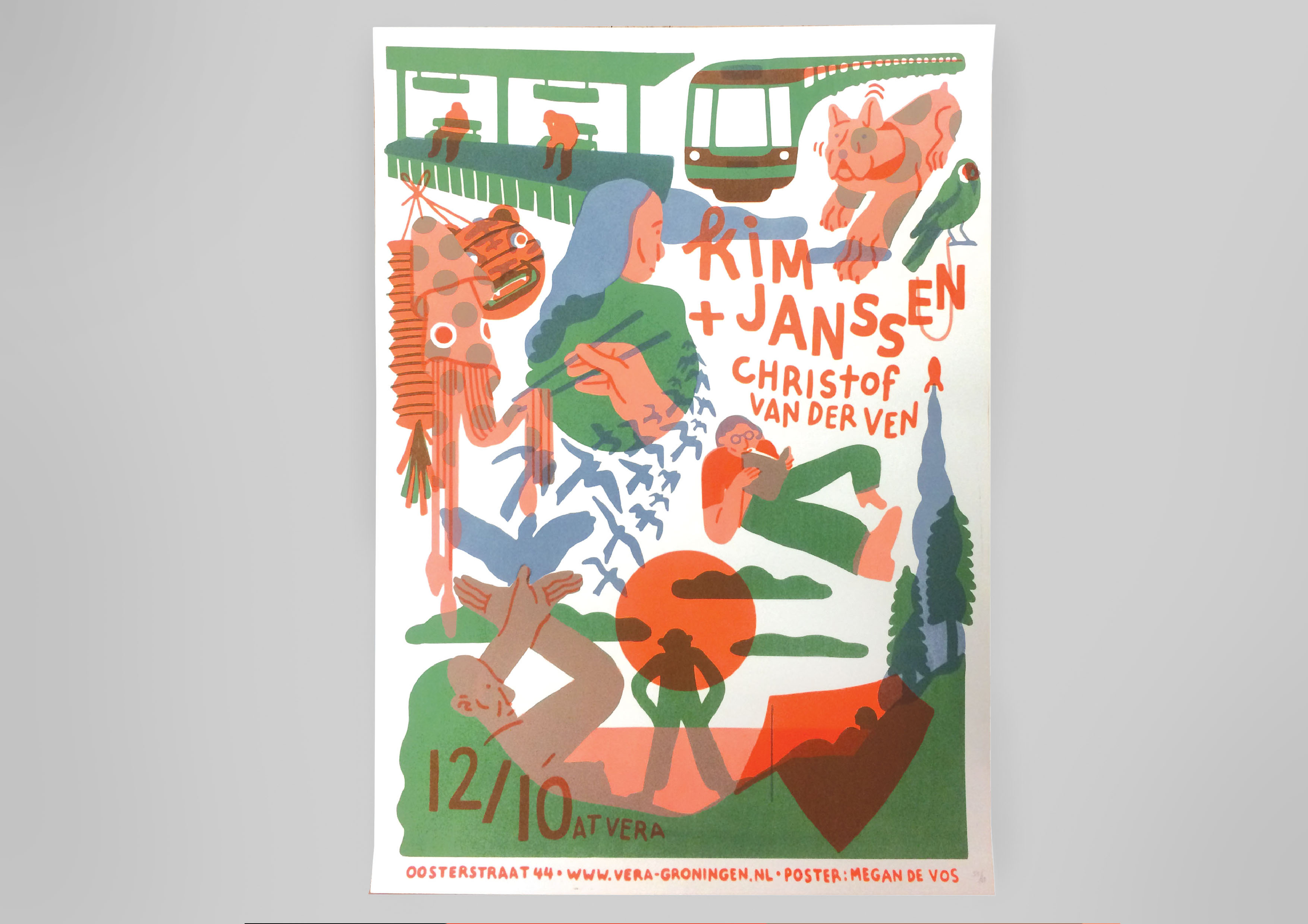 Screenprinted poster Kim Janssen